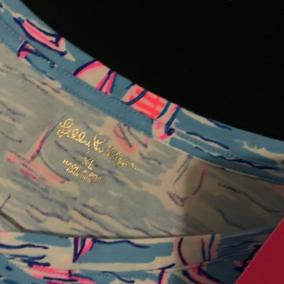 LILLY PULITZER XLARGE BOATYLICIOUS FINN TOP NWT - Picture 6 of 12